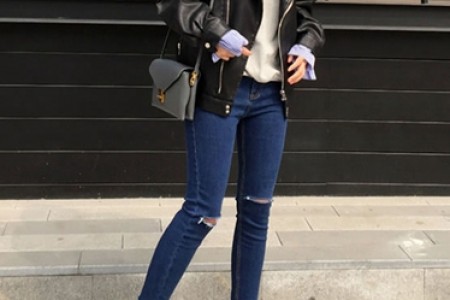 外套叠穿+显肩窄 韩范混搭轻松打造层次感